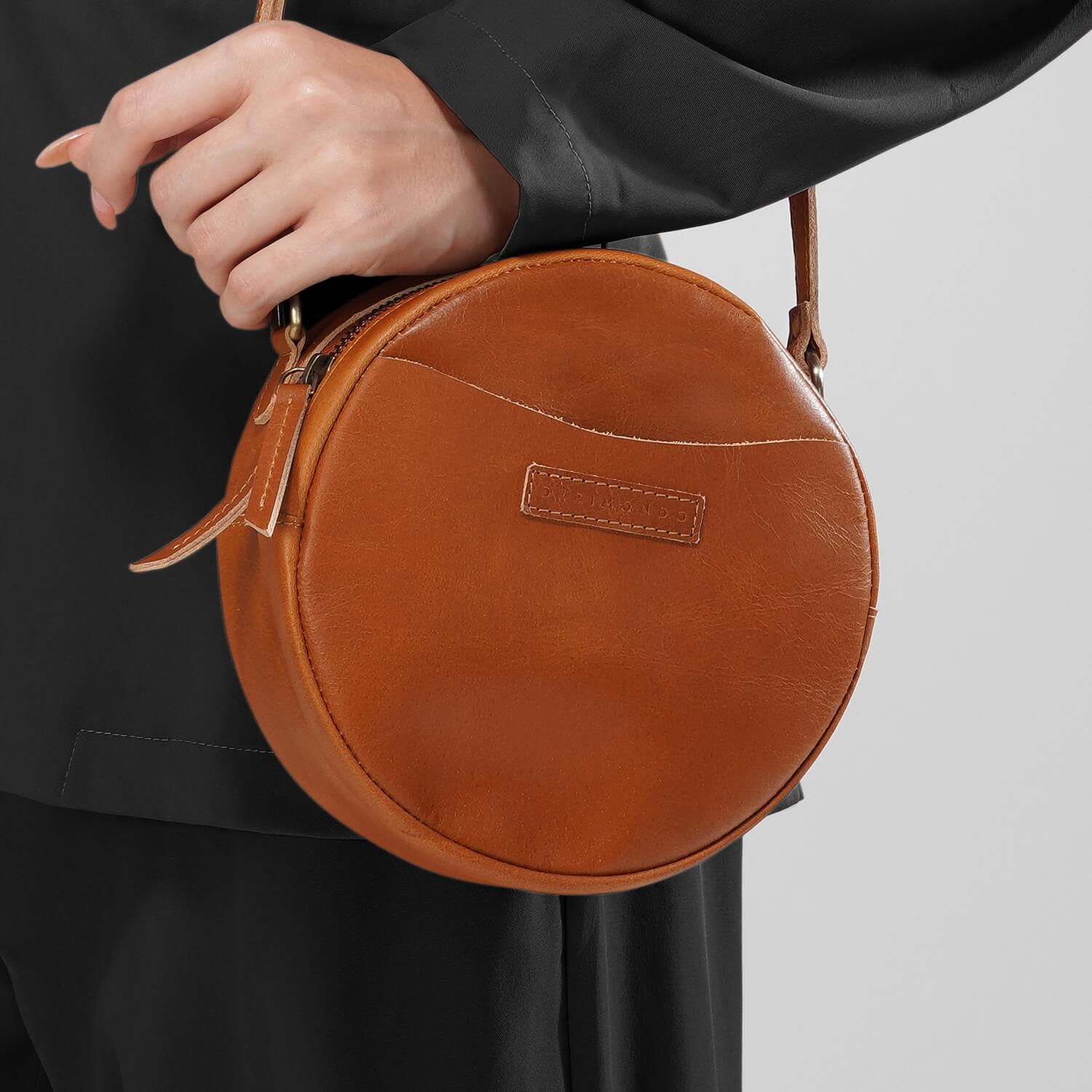 Seville Women’s Circle Cross Body Bag | | Tan