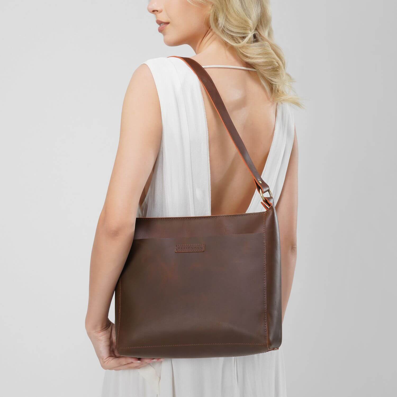 Lisbon Triangle Shoulder Bag | | Brown