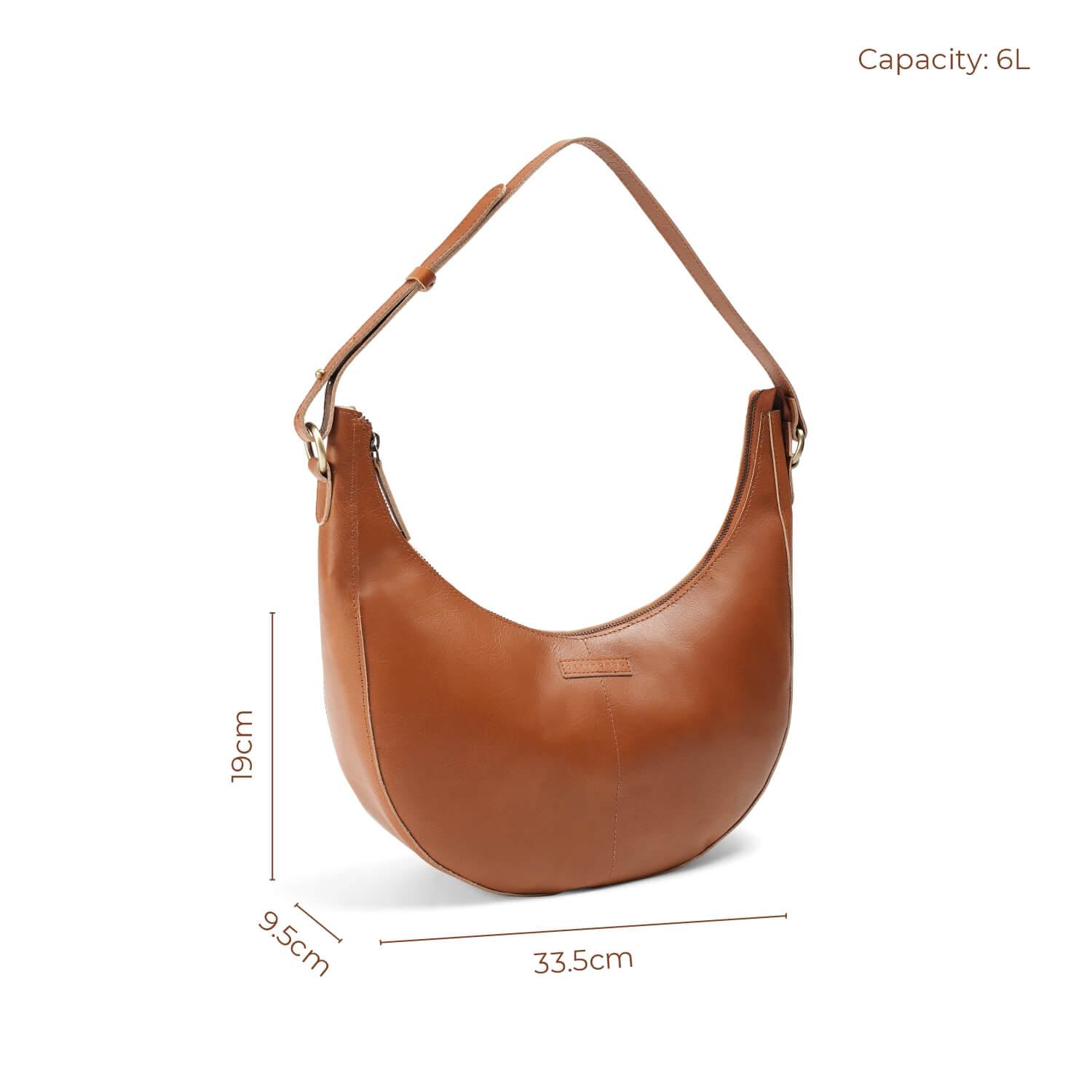 Paris Half Moon Shoulder Bag | | Tan