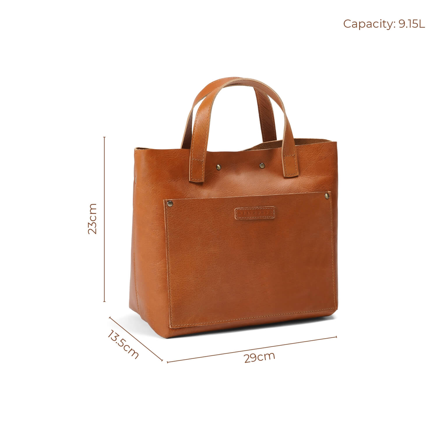 Verona Mini Leather Tote Bag | | Tan