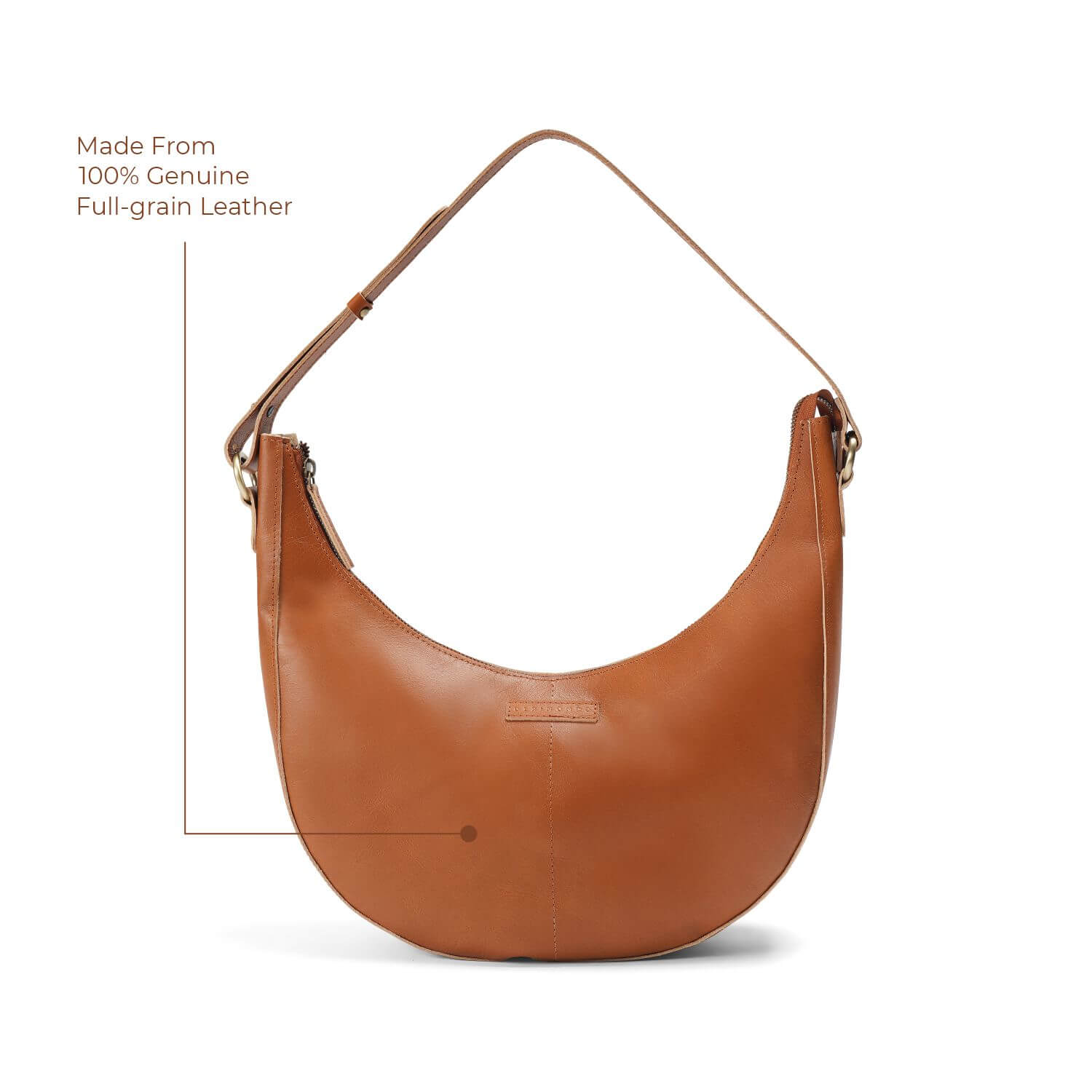 Paris Half Moon Shoulder Bag | | Tan