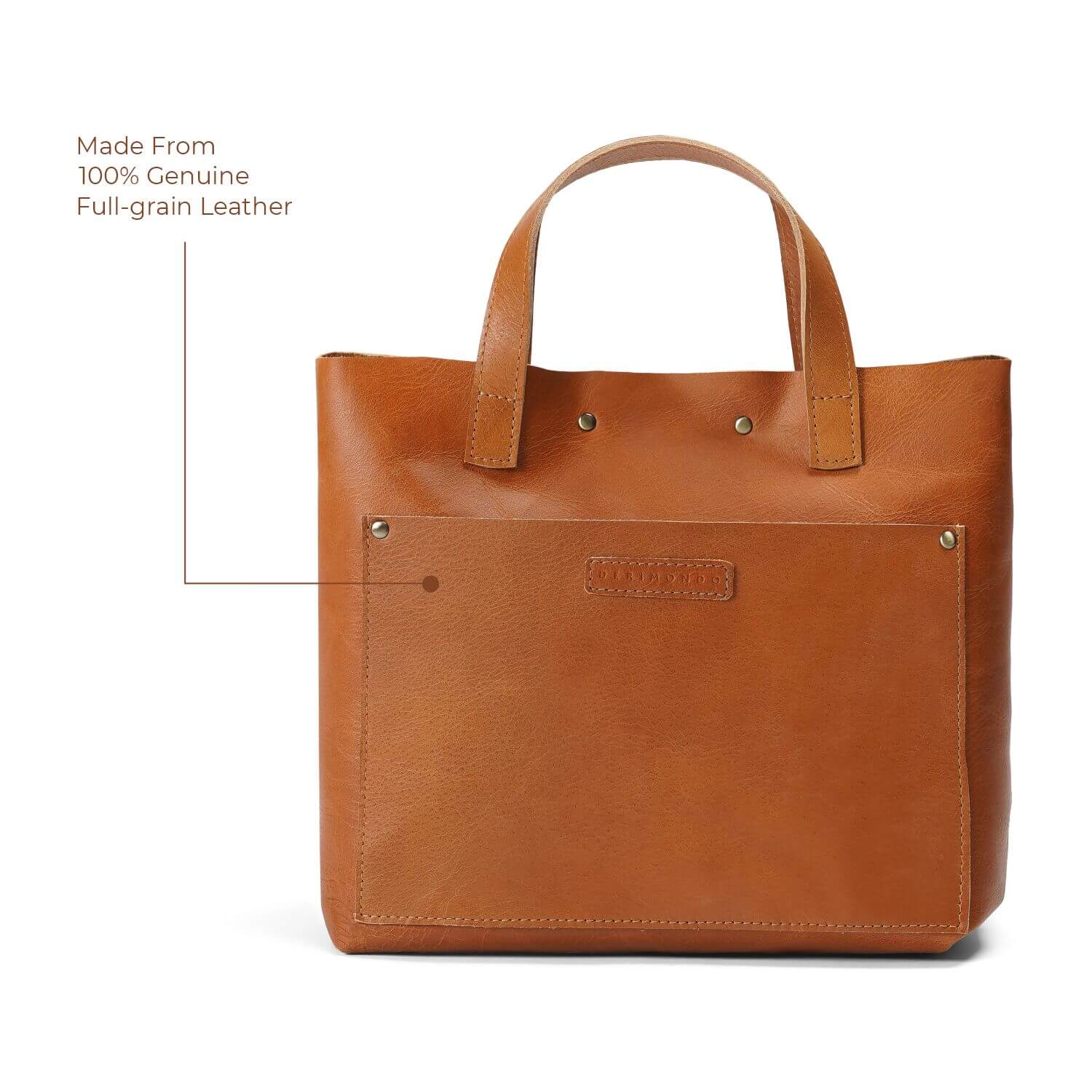 Verona Mini Leather Tote Bag | | Tan