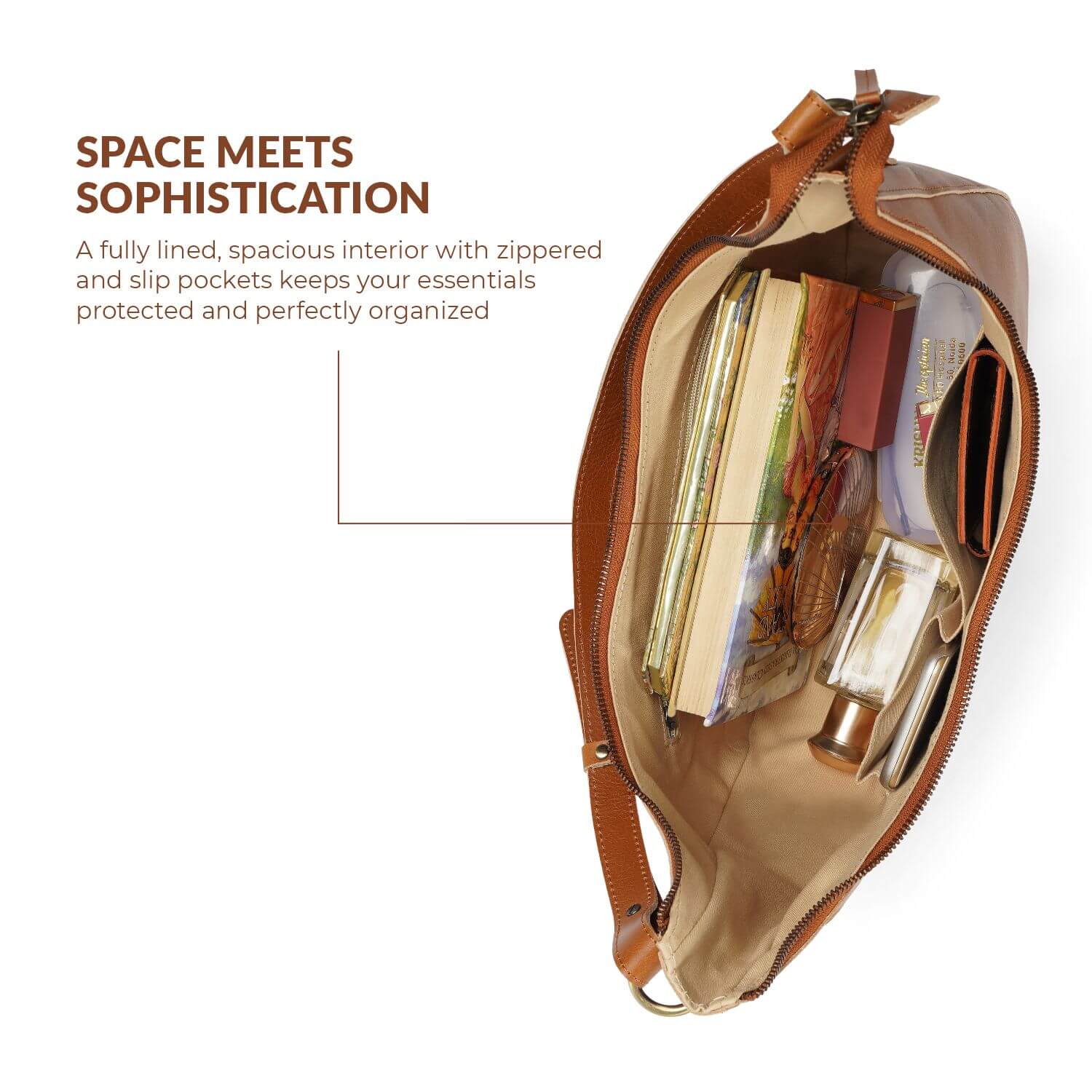 Paris Half Moon Shoulder Bag | | Tan